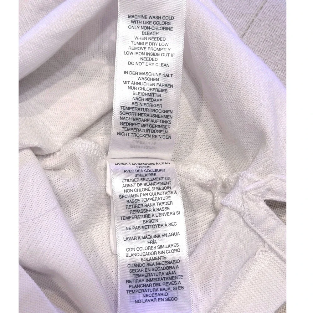 True Religion Men's Crafted With Pride Polo Shirt White with Black Trim Size XXL
